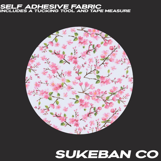 Self Adhesive Fabric Cherry Blossom