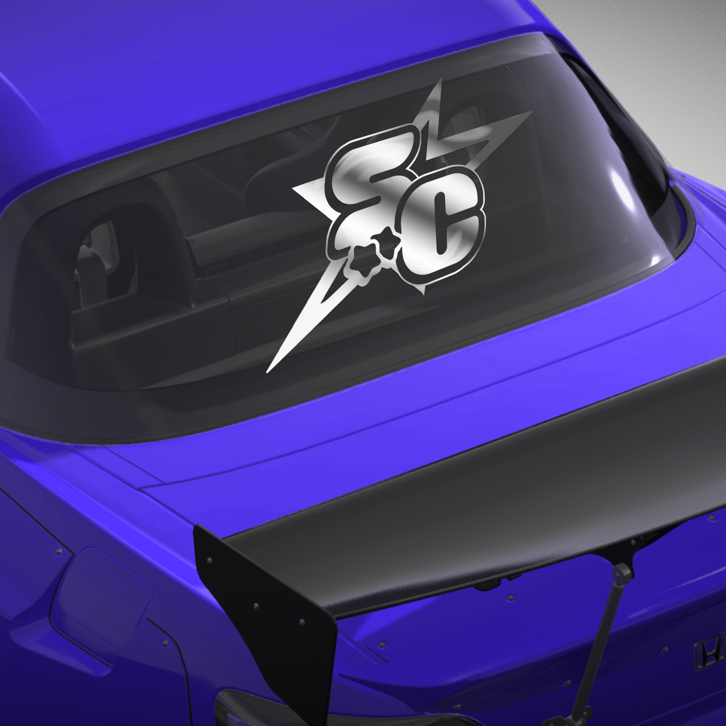SC Initials Rear Window Banner