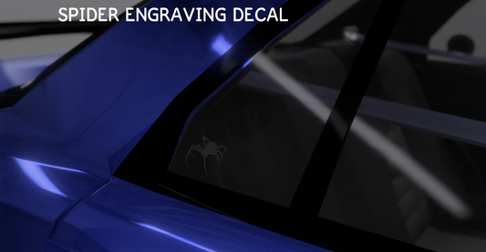 Halloween Spider Etching Decal