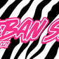 Nobori Flag Zebra Print