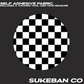 Self Adhesive Fabric White and Black Checkered