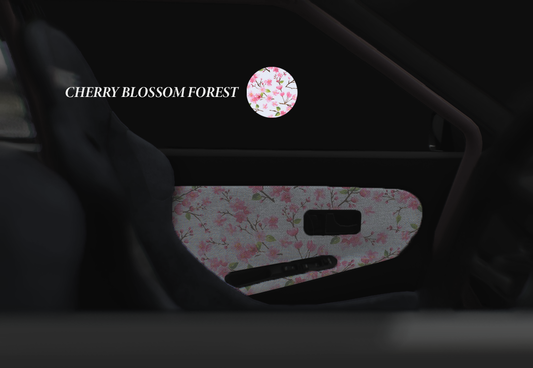 Self Adhesive Fabric Cherry Blossom
