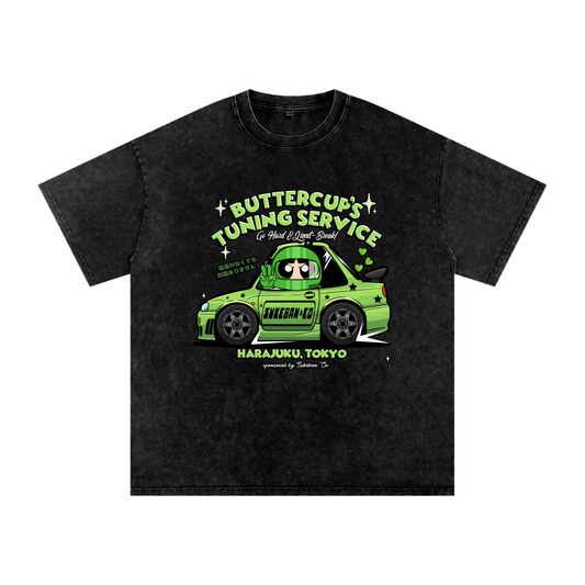 Buttercups Tuning Service Tee - Powerslide Girls