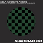 Self Adhesive Fabric Green and Black Checkered