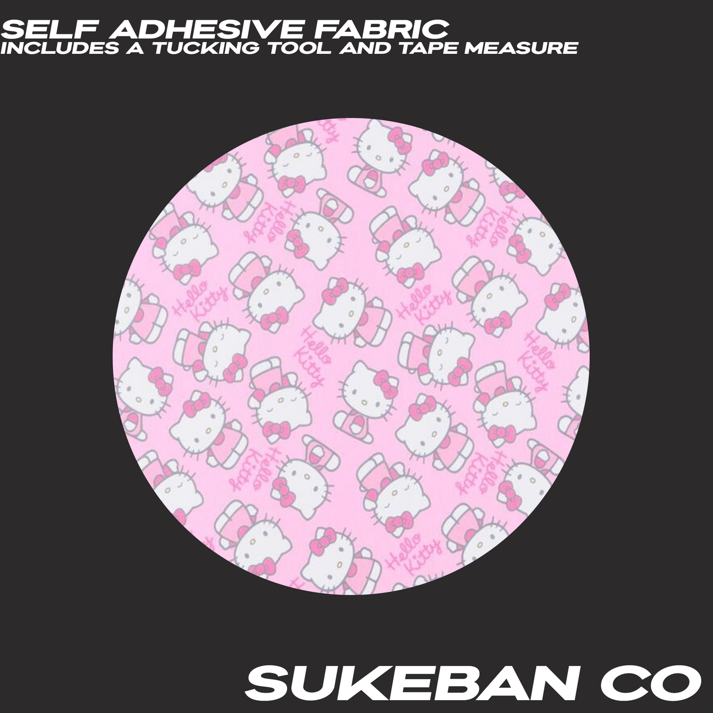 Self Adhesive Fabric Hello Kitty