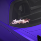 Sukeban Style Glitter Pink + White sticker