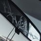 Initials rearview mirror etching halloween vinyl